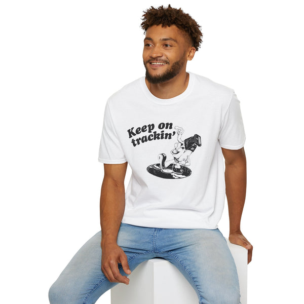 BLACK FRIDAY ONE OFF: Keep On Tracking T Shirt MEDIUM | 40% OFF