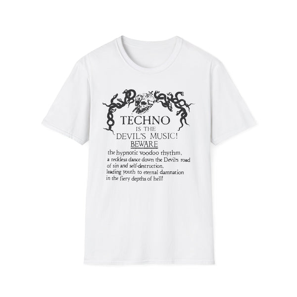 Techno is The Devil's Music T Shirt (Mid Weight) | Soul-Tees.us - Soul-Tees.us