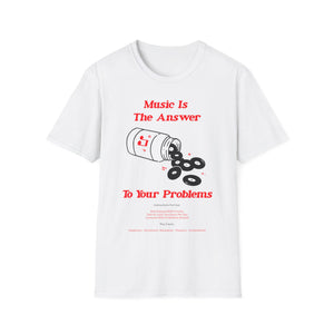 Music Is The Answer T Shirt (Mid Weight) | Soul-Tees.us - Soul-Tees.us