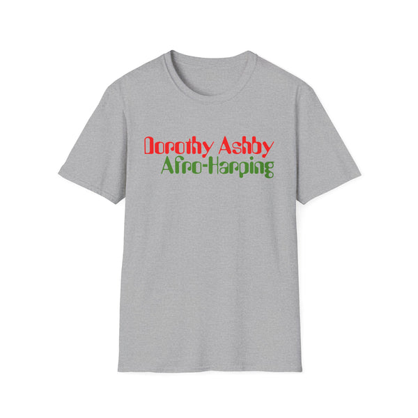 Dorothy Ashby Afro Harping T Shirt (Mid Weight) | Soul-Tees.us