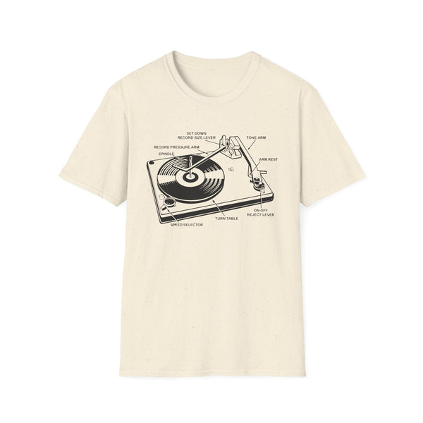 Record Player / Turntable T Shirt (Mid Weight) | Soul-Tees.us - Soul-Tees.us